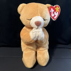 Vintage Ty Beanie Baby Hope Teddy Bear Praying Plush Stuffed Animal 1998